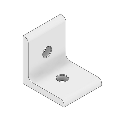 40-510-0 MODULAR SOLUTIONS ANGLE BRACKET 45MM TALL X 45MM WIDE HARDWARE NOT INCLUDED